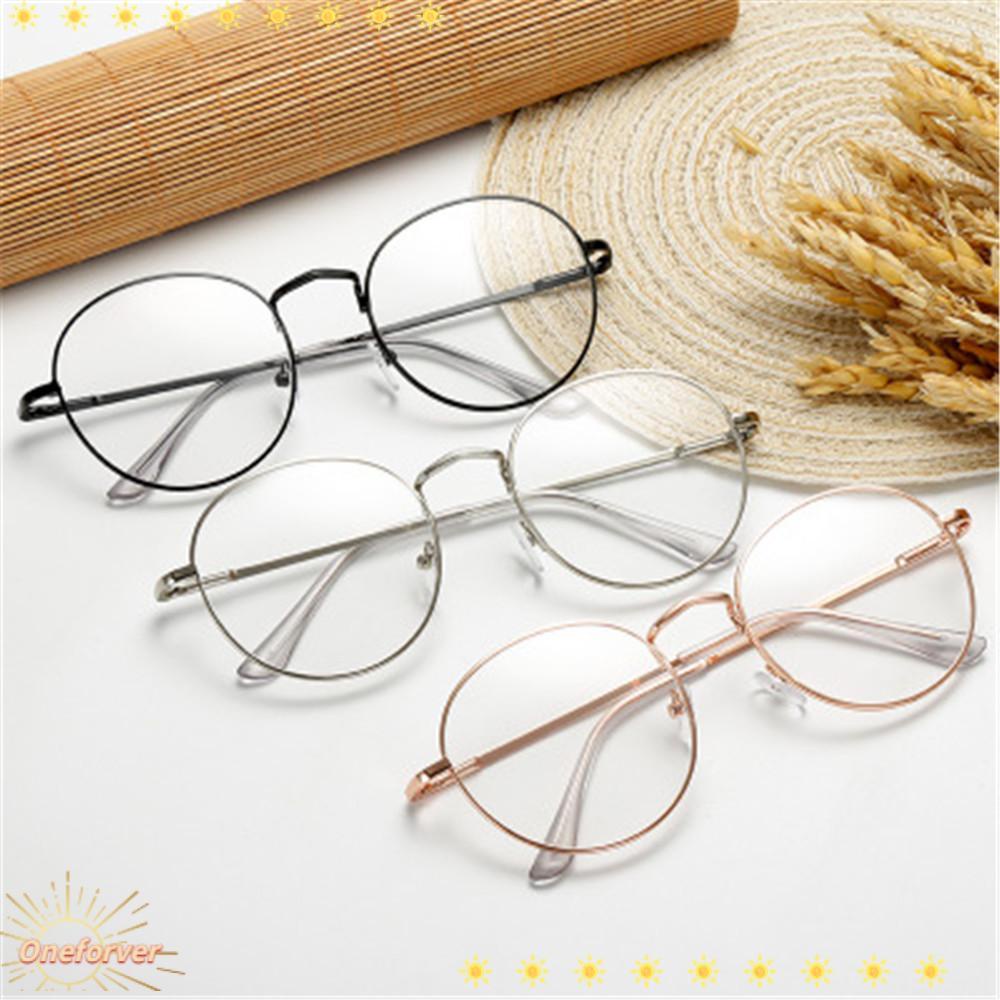 Kính Đeo Mắt Gọng Tròn Bằng Kim Loại Phong Cách Vintage Thời Trang