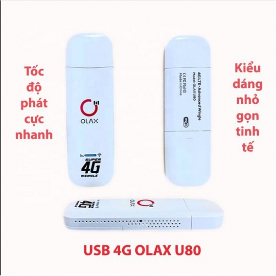 USB MODEM PHÁT WIFI CHUẨN 4G TỪ SIM DONGLE, U80 [SALE]
