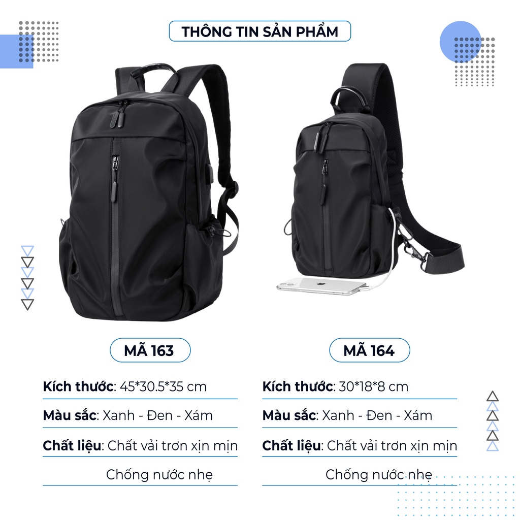Balo Nam Thời Trang, Đi Học, Đi Chơi , Du Lịch