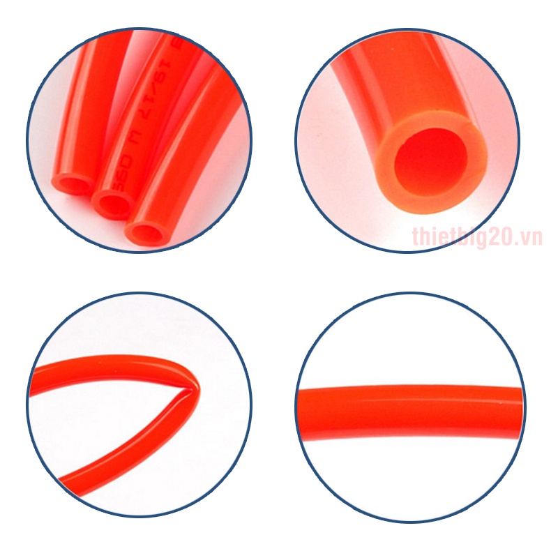 Dây hơi lò xo - Dây khí nén ruột gà co giãn - Dài 6m/9m/15m