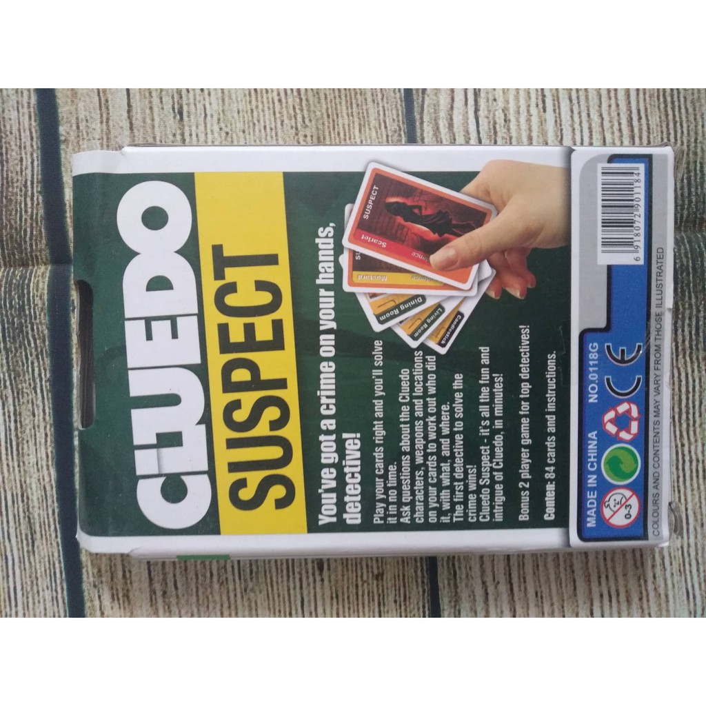 CLUEDO SUSPECT- VỤ ÁN BIỆT THỰ PHIÊN BẢN TIẾNG ANH DẠNG THẺ