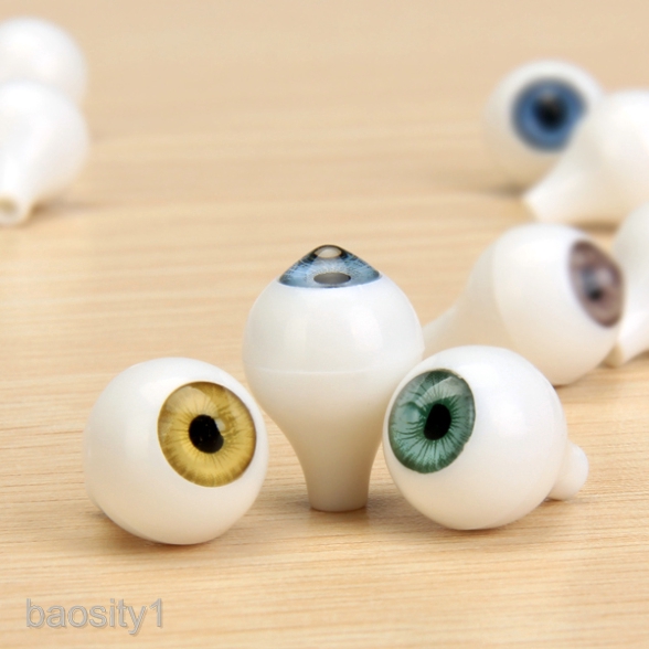 Set 8 con mắt nhựa acrylic nhiều màu xinh xắn tiện dụng cho búp bê