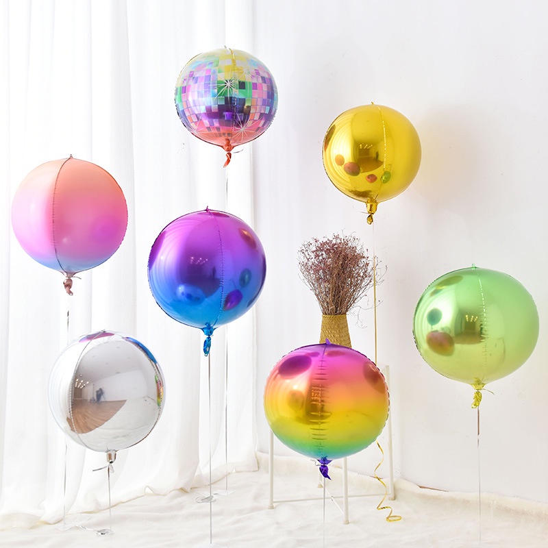 Bong Bóng Lá Nhôm 4D Ba Chiều Trang Trí Tiệc Sinh Nhật/Tiệc Cưới Cửa Sổ Cửa Hàng