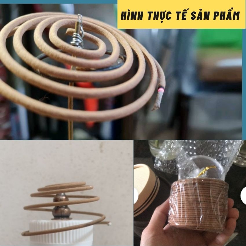 Hộp 48 khoanh Nhang trầm vòng hương thảo mộc thơm đặc biệt - Tặng Cắm nhang