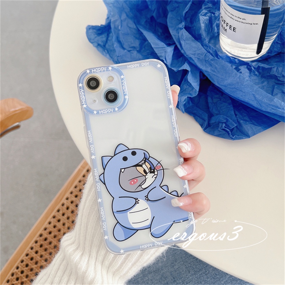 Ốp điện thoại silicone mềm in hình khủng long thích hợp Cho iPhone 14 13 12 11 Pro Max X XR XS Max SE 2020 8 7 Plus