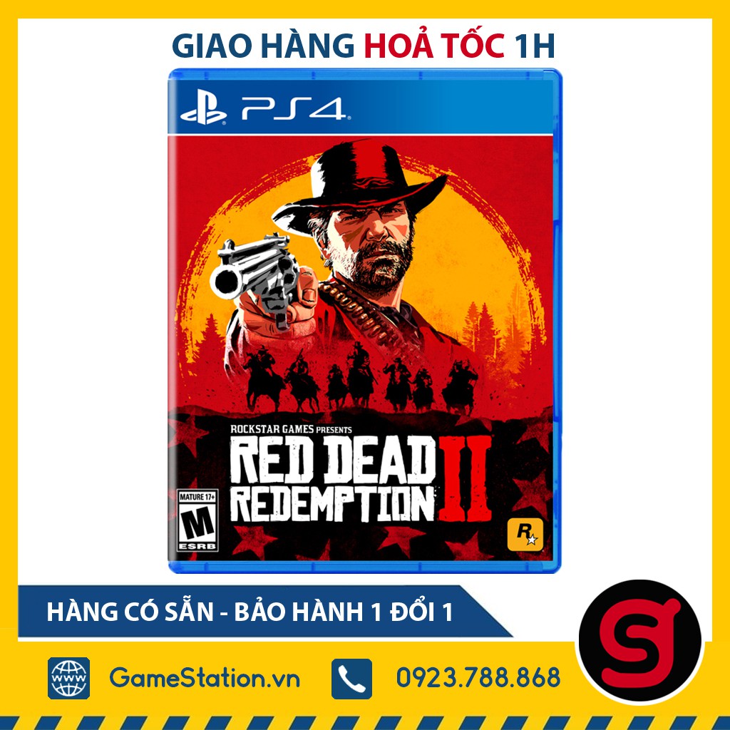 [Freeship toàn quốc từ 50k] Đĩa Game PS4: Red Dead Redemption 2