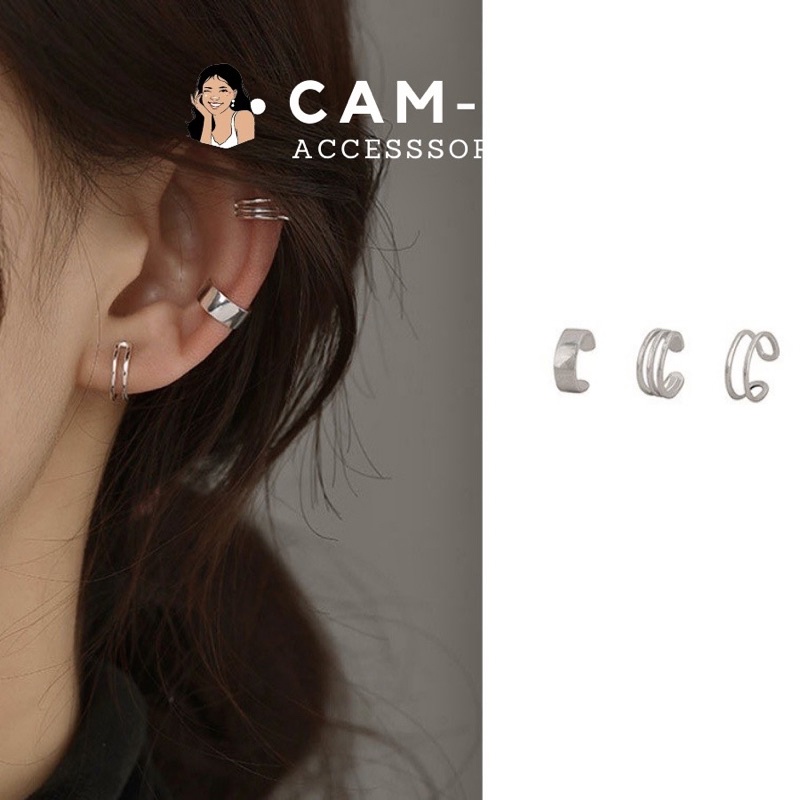 Set Khuyên tai nữ gài vành tai nữ cá tính Hàn Quốc (K003)