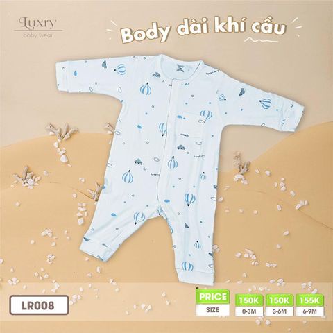 Bộ Body Dài Tay Họa Tiết Vải Sợi Tre Luxry