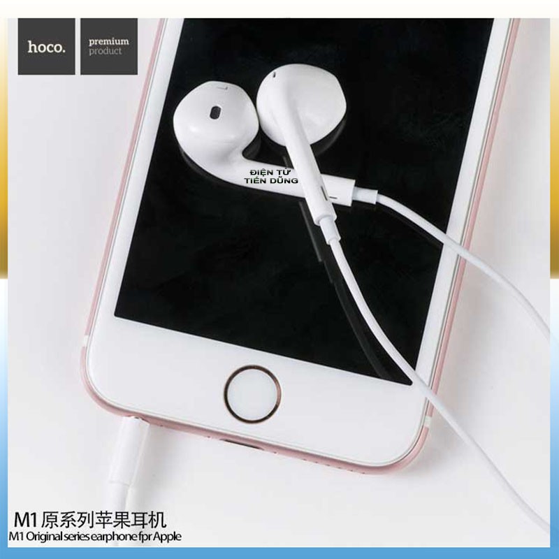 TAI NGHE NHẠC HOCO M1 LOẠI TAI NGHE DÂY - TAI NGHE CÓ MIC HÀNG TỐT - TAI NGHE CHỐNG ỒN BÊN VỚI DÂY 1M ĐỂ TAI NGHE NHẠC