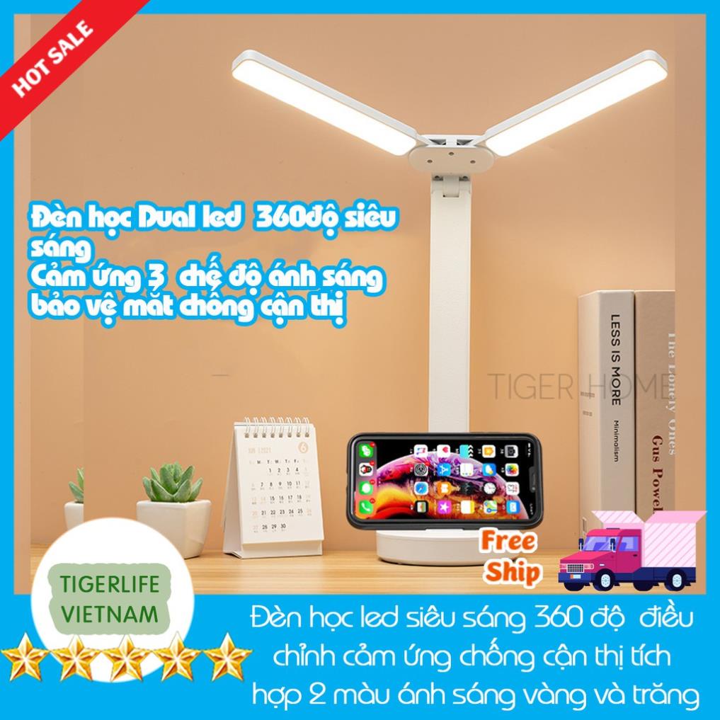 Đèn học chống cận thị Học Đọc Sách, Làm Việc (Học Sinh, Sinh Viên, Văn Phòng) LED Chống Cận, Cảm Ứng Tích Điện