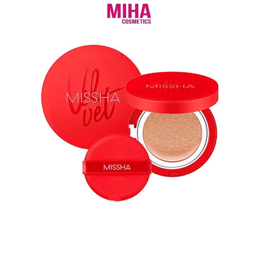 Phấn Nước Kiềm Dầu MISSHA VELVET FINISH CUSHION Mẫu Mới Hàn Quốc