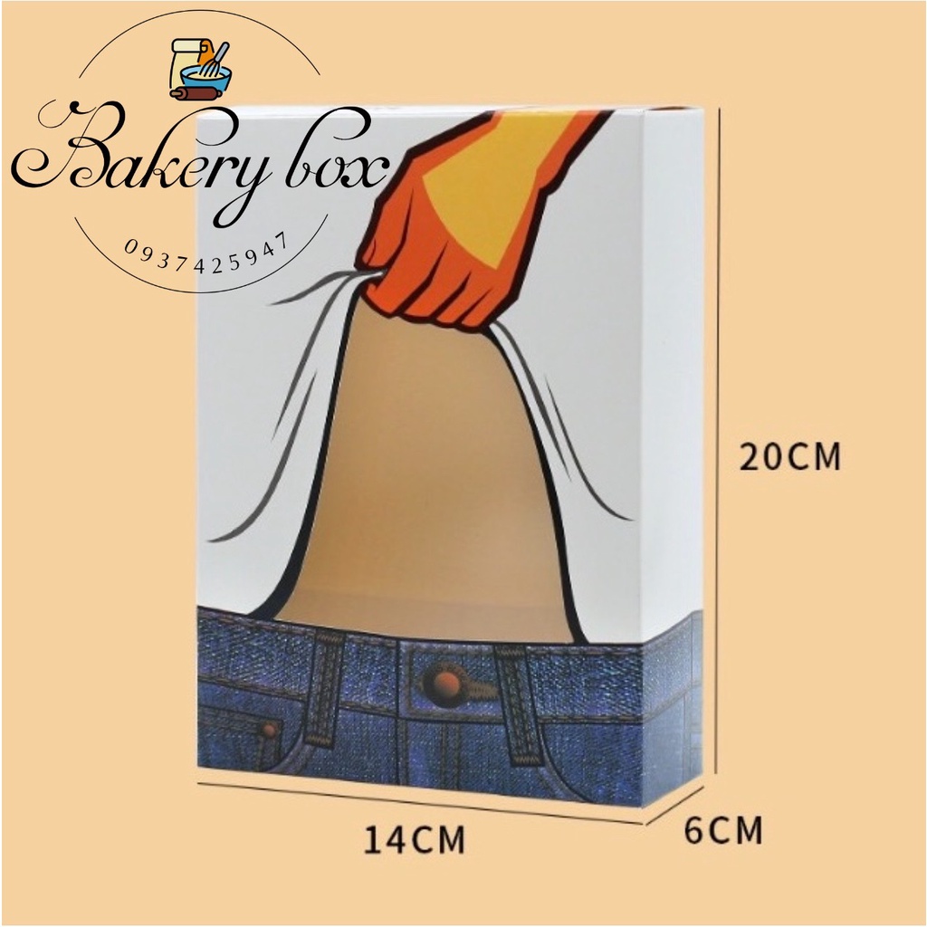 50 Hộp Giấy Đựng Bánh Ngọt Hình 6 Múi