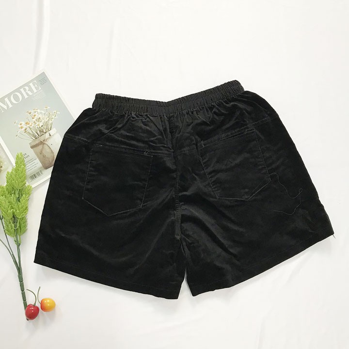 Quần đùi nữ chất nhung freesize từ 42-48kg, quần short nữ - QG59