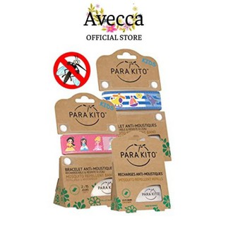 Vòng Đeo Tay Bằng Vải-Móc Treo Kèm Viên Chống Muỗi PARAKITO An Toàn Cho Trẻ >6 Tháng
