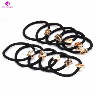 Cột tóc dây đen 1 dây