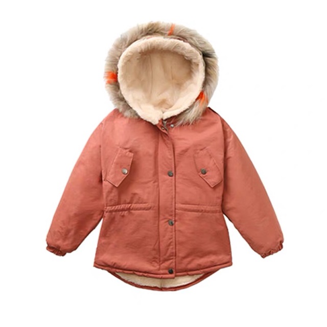 Áo Parka lót lông bé gáisẵn hàng giao ngay