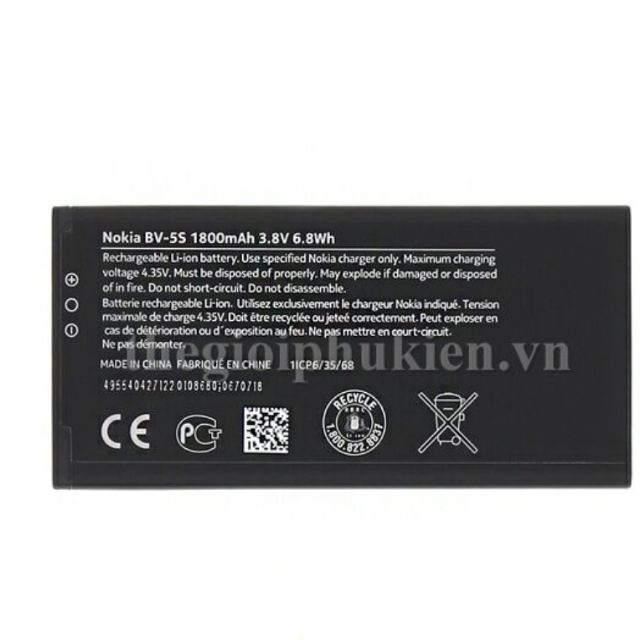 Pin nokia X2 ( 2sim) BV-5S xịn bảo hành 6 tháng