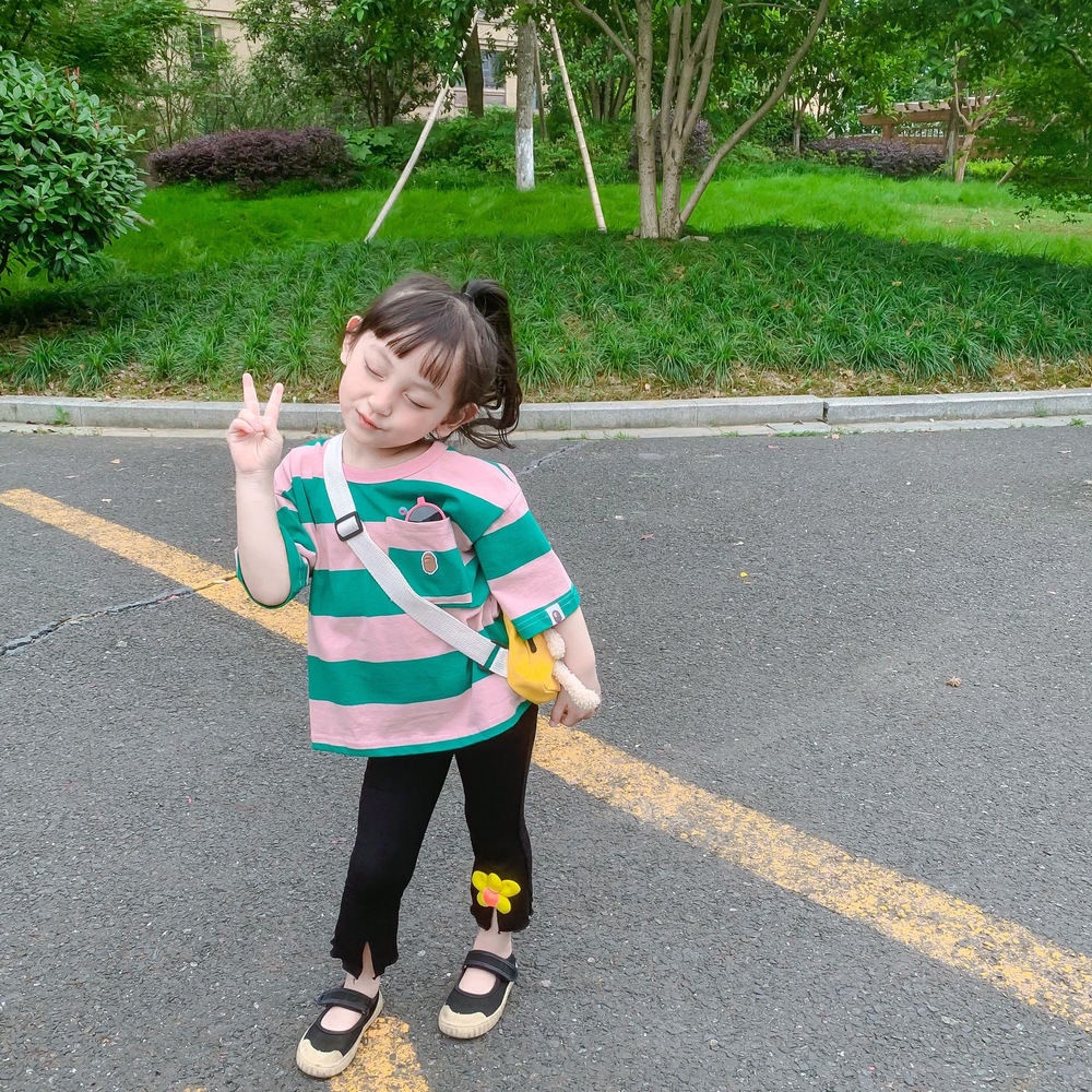 Quần Ống Loe Hoa Mỏng Co Giãn Thời Trang Mùa Hè Hàn Quốc Hàng Mới 2022 Dành Cho Bé Gái