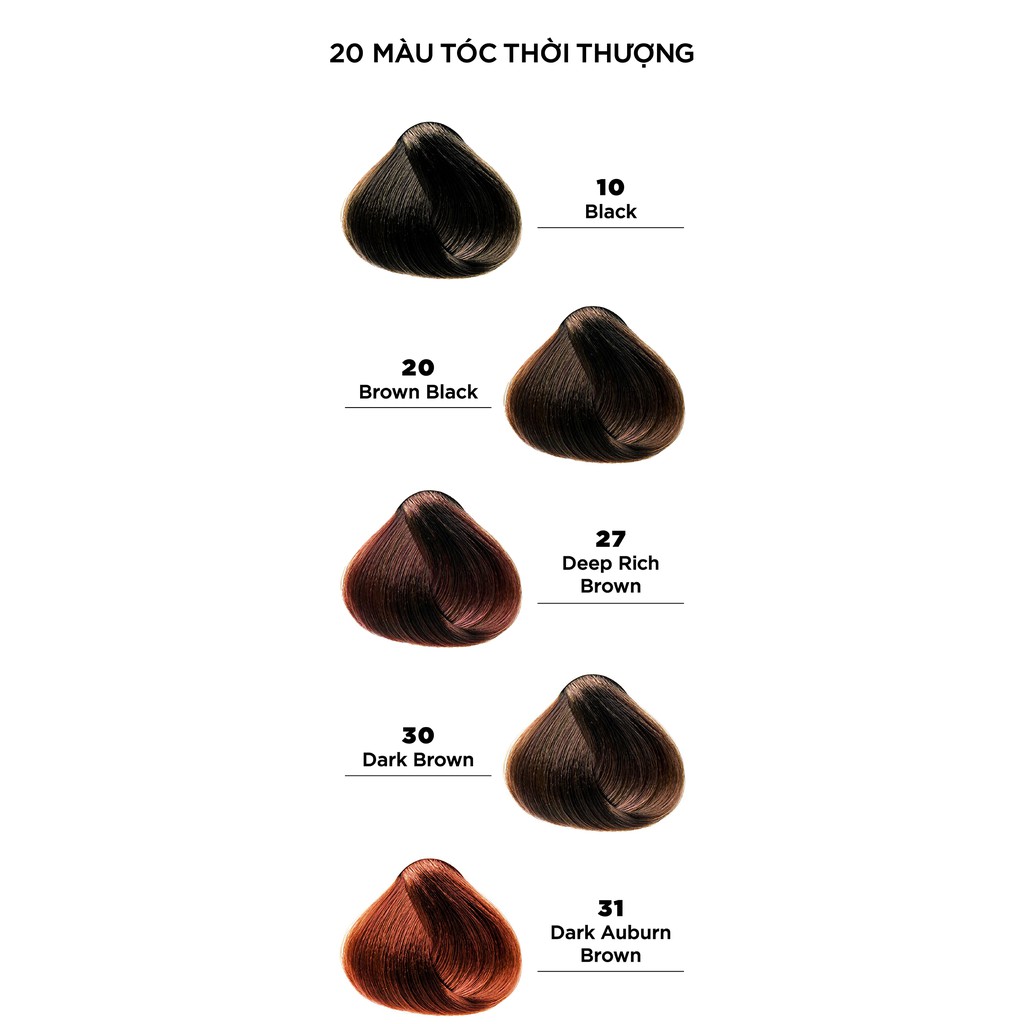 (HSD dưới 3 tháng) Nhuộm tóc thời trang thương hiệu số 1 tại Mỹ Revlon Colorsilk 3D 120ml
