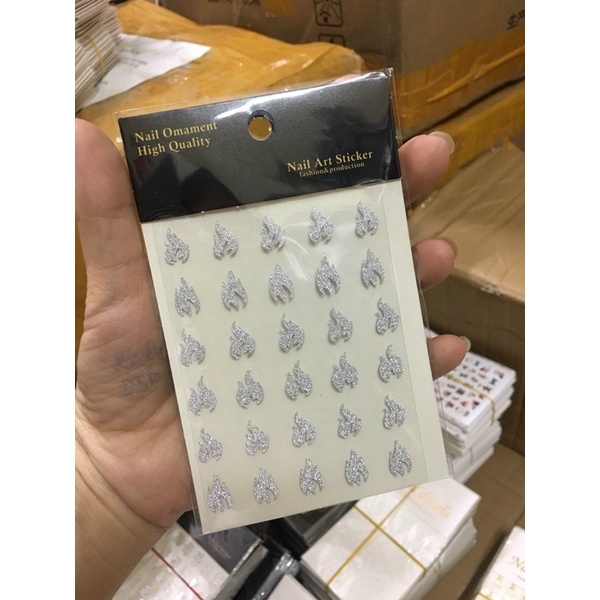 Sticker 1001 Mẫu JO và DD Họa tiết,Thương hiệu trang trí nail siêu đẹp - Phụ kiện đồ nail NYNAIL89