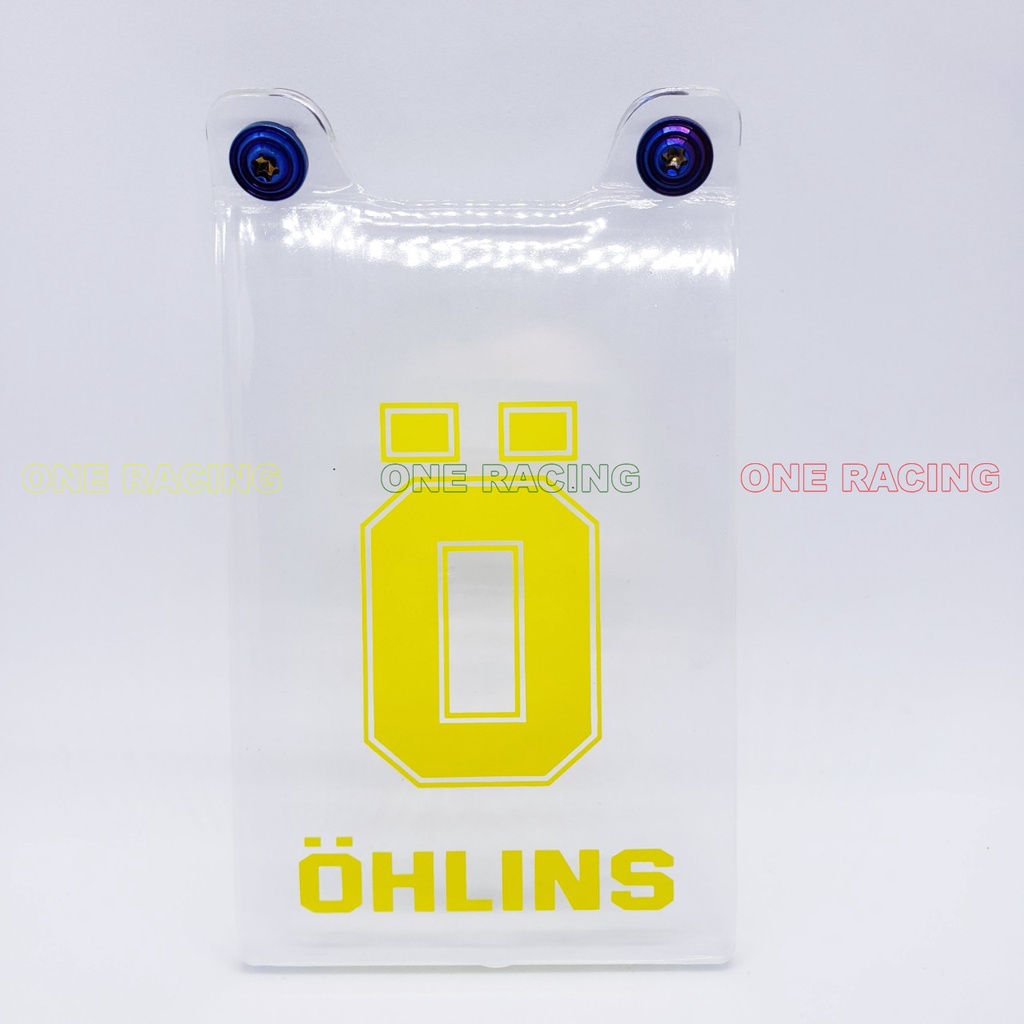 Mica che phuộc dày 4li kèm 2 ốc xi titan Lắp Xe Exciter / Winner / Winner X ( mẫu cong dễ lắp che giảm sóc )