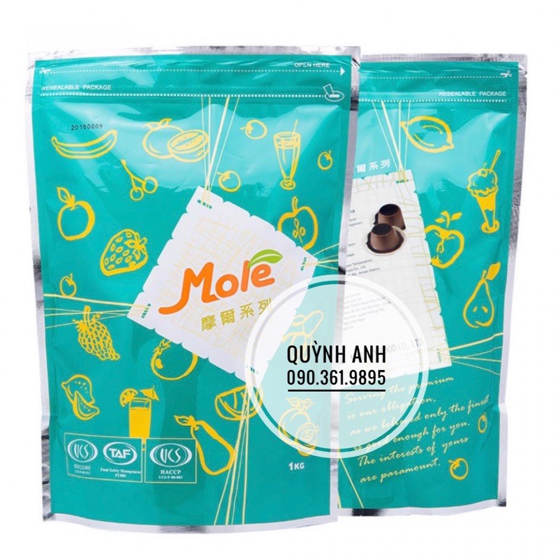 Bột Pudding sô cô la hiệu Maulin (Mole) 1kg