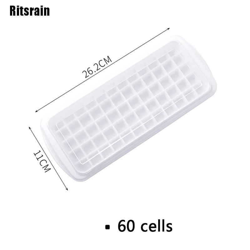 Ritsrain 12/48/60 Grids Ice Cube Tray Plastic Ice Cube Maker Sphere Mold for Cocktail VN