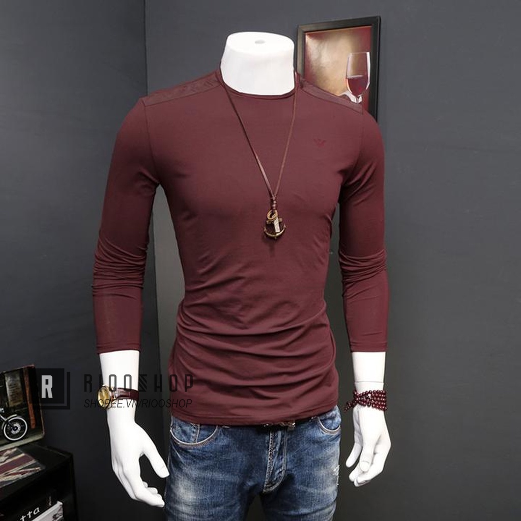 Áo thun nam tay dài hàn quốc ARMA cực đẹp RKL020 - áo phông nam dài tay đẹp Riooshop | BigBuy360 - bigbuy360.vn