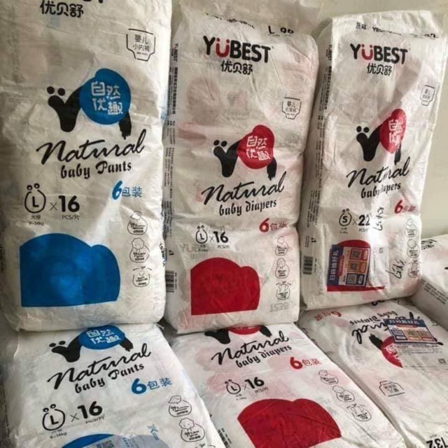 BỈM QUẦN YUBEST L96,XL84,XXL72 (COMBO 3 BỊCH BỈM QUẦN)