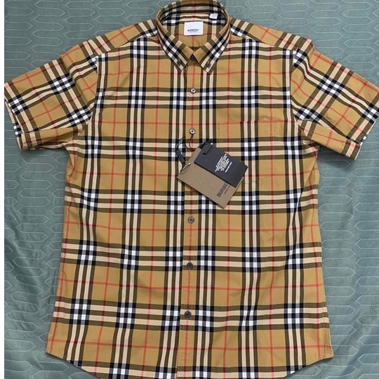 Áo sơ mi nam ngắn tay cao cấp B.BR  sọc caro sang trọng mẫu mới thanh lịch