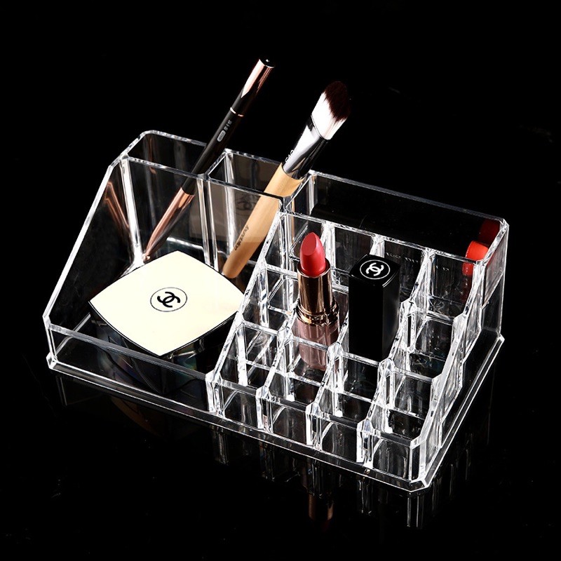 Khay đựng son mỹ phẩm nhựa trong suốt cao cấp HNTS21