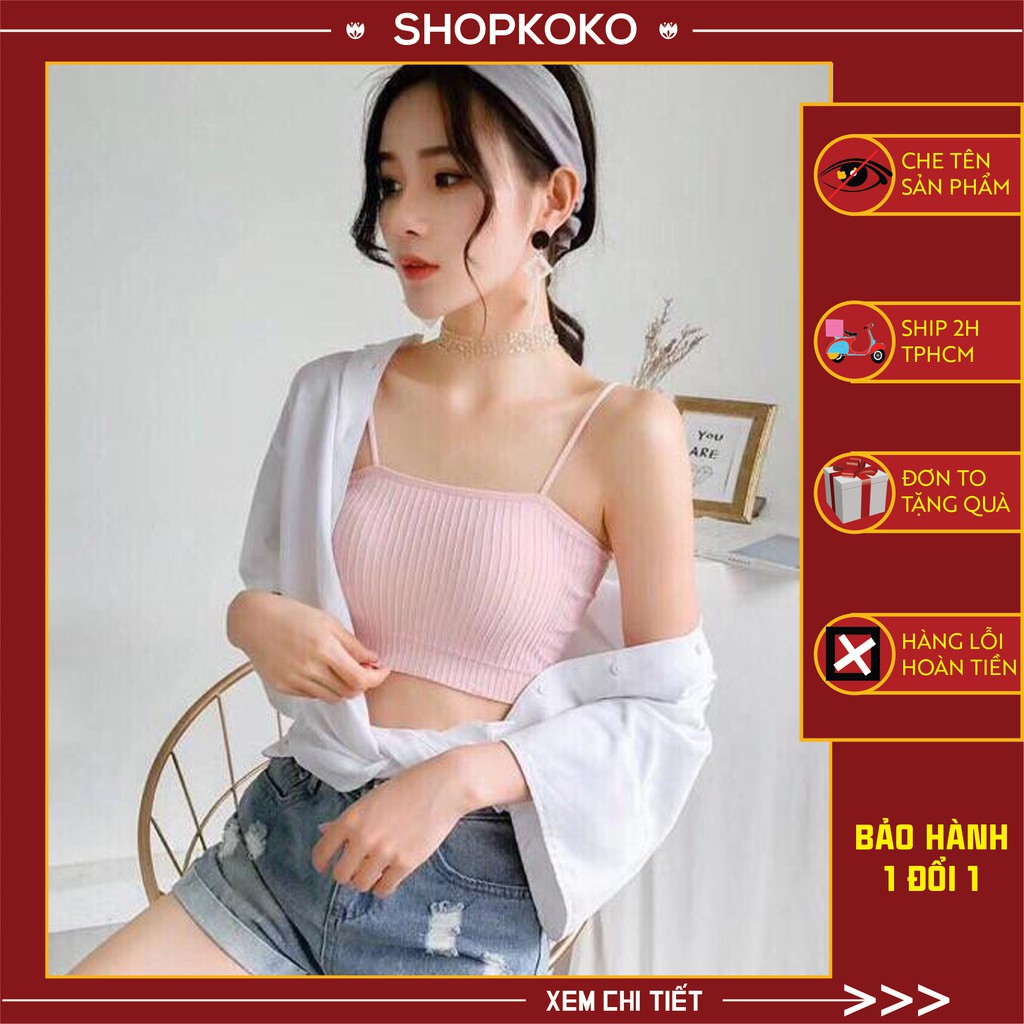 Áo Bra Gân❣️❣️FREESHIP❣️❣️Áo Bra Quây Gân Tăm Co Giãn 4 Chiều A809