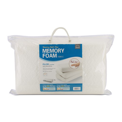 [LOCK&LOCK CHÍNH HÃNG] Gối Memory Foam 50D Lock&Lock Hình Cong - White - HLW111