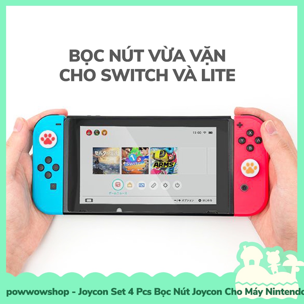[Sẵn VN - Hỏa Tốc] Joycon OLED/V1/V1/Lite Set 4Pcs Bọc Nút Analog Joycon Cho Máy Game Nintendo Switch Game All Style