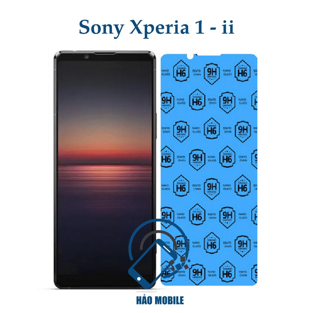 Dán cường lực dẻo nano trước, sau, camera Sony Xperia 1 Mark II
