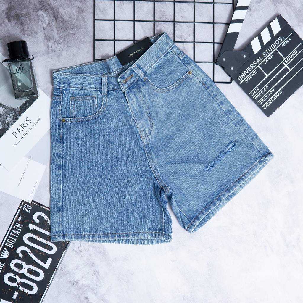 Quần Lửng Ống Rộng Nữ Dáng Chữ A Lai Cuốn Rách Kiêu | BigBuy360 - bigbuy360.vn