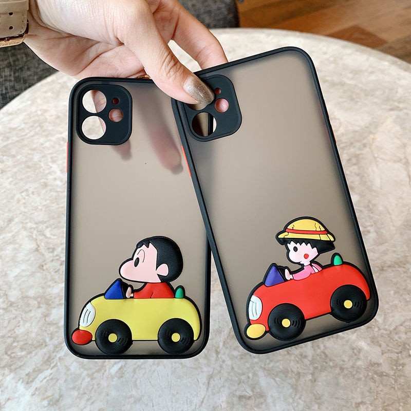 Ốp điện thoại phối hoạt hình Wanzi dành cho IPhone 7plus 8plus Xr X Xs Xsmax