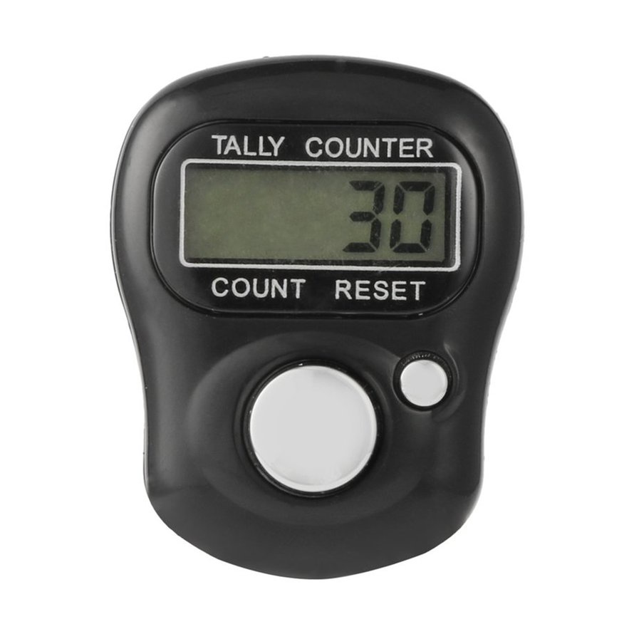 Bộ đếm ngón tay 1pc Bộ đếm ngón tay 5 chữ số LCD Bộ đếm kỹ thuật số điện tử