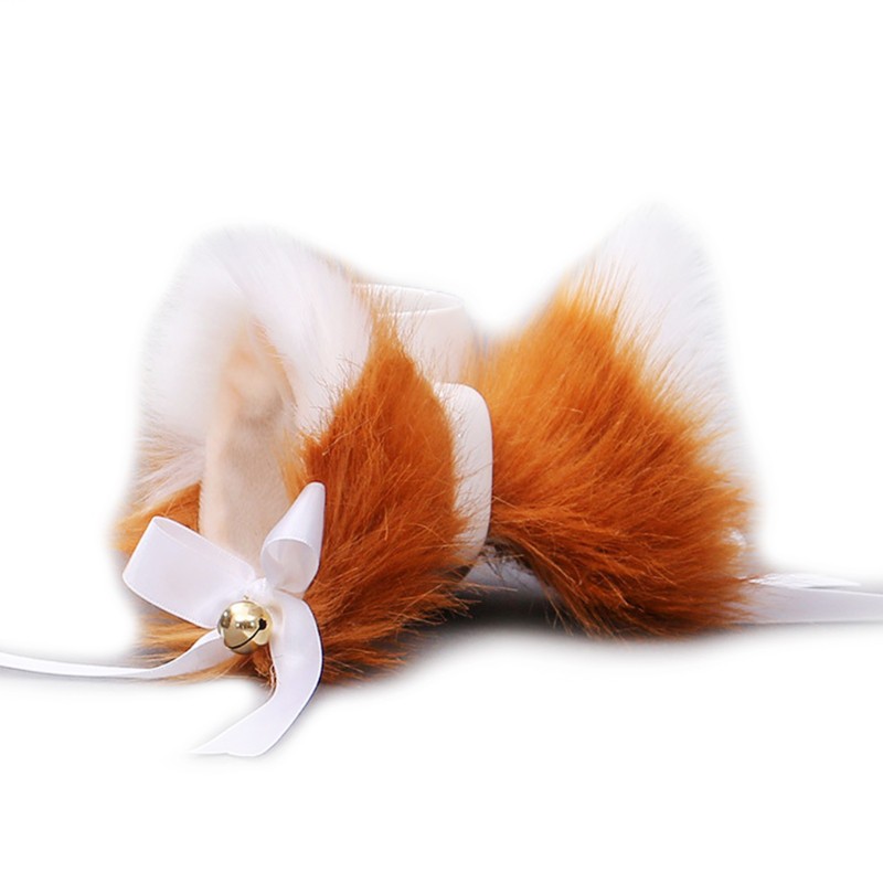 Nhật Bản Lolita Anime Kẹp Tóc Dễ Thương Lông Tai Mèo Kẹp Tóc với Bowknot Chuông Cosplay Trang Phục Snap Barrette