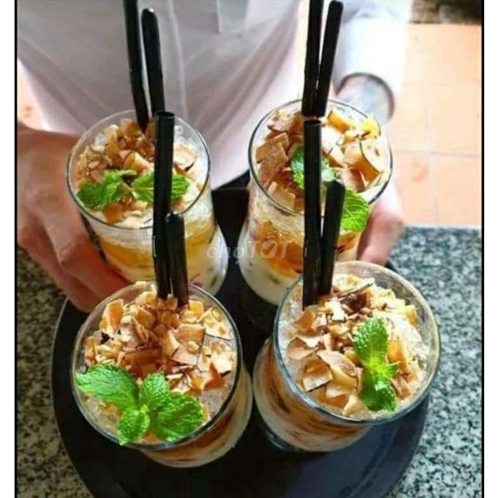 COMBO 4 GÓI DỪA KHÔ SẤY GIÒN HOÀI NHƠN BÌNH ĐỊNH gói 200gr