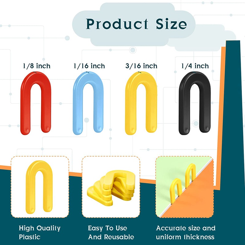 Khối Nhựa Hình Chữ U Hỗ Trợ Nâng Chiều Cao 1 / 4Inch 3 / 16Inch 1 / 8Inch 1 / 16Inch