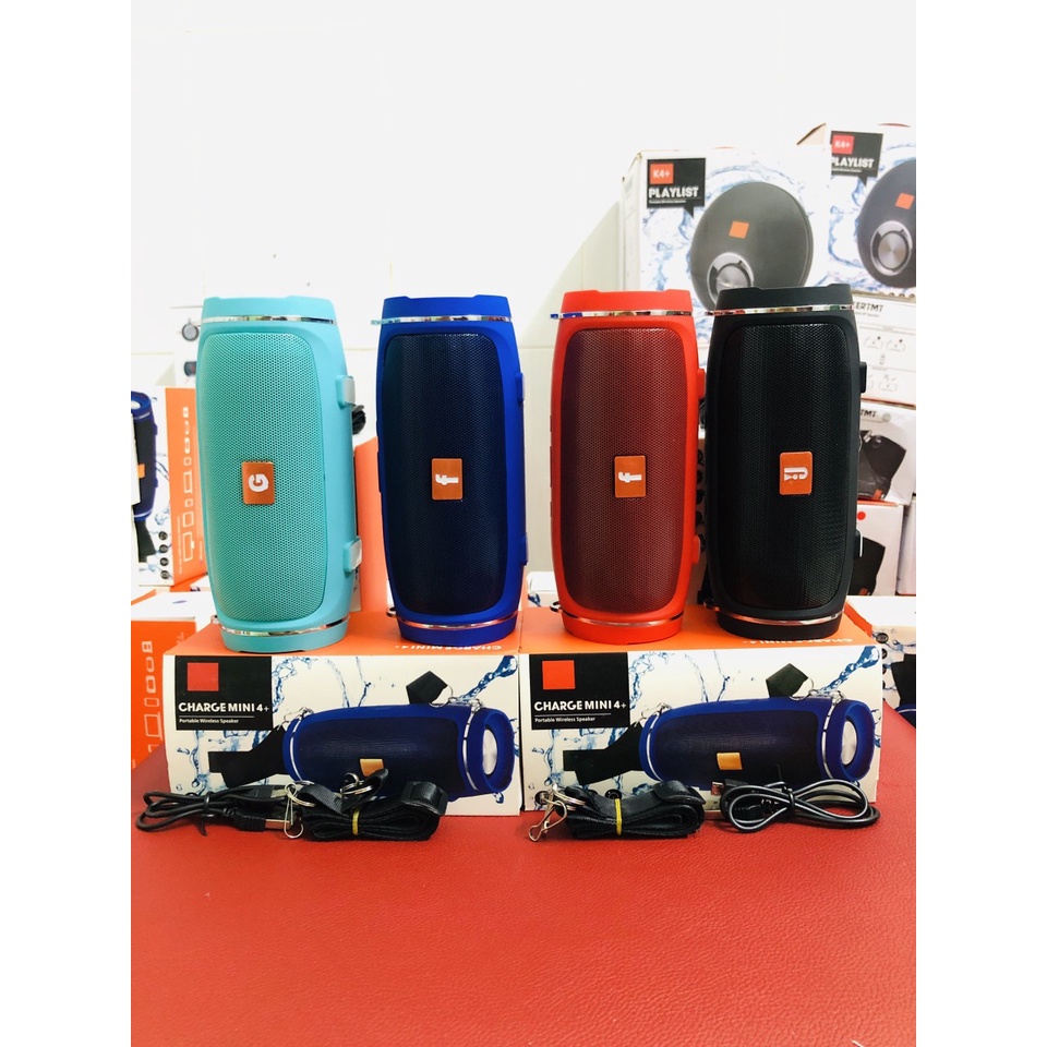 Loa Bluetooth JBL Charge 4+ Mini bass tốt khoẻ - có dây đeo hàng cao cấp bảo hành lỗi 1 đổi 1