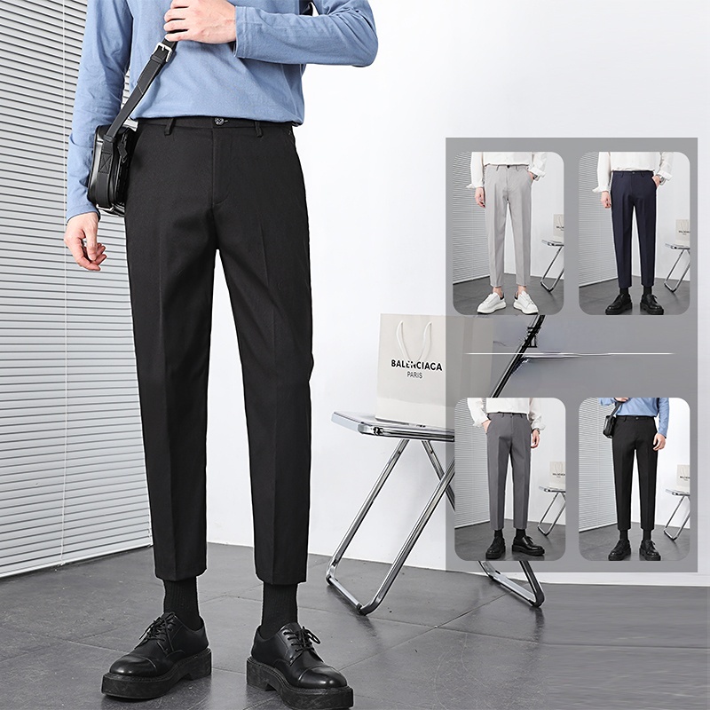 Quần Hàn Ống Rộng Co Giãn Thời Trang Châu Âu Cao Cấp Cho Nam