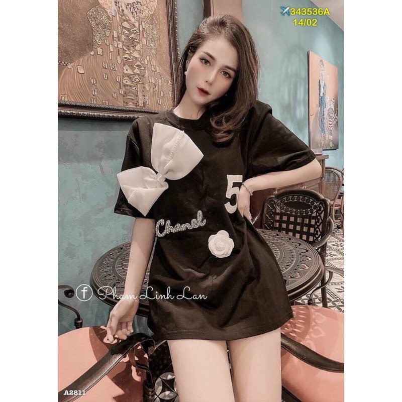 [Mã FAMAYWA giảm 10K đơn 50K] ÁO PHÔNG NƠ ĐẠI CÀI HOA TRÀ CN | BigBuy360 - bigbuy360.vn