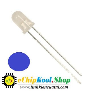 Led 5mm màu Xanh dương đục - Combo 50 con