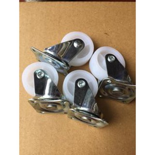 Bánh xe nhựa trắng 4,5,6,7cm