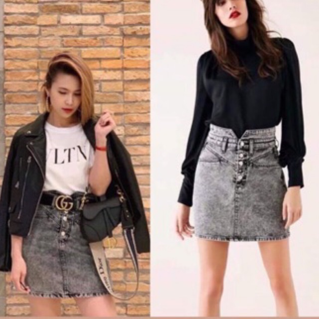 #zara CHÂN VÁY KẺ SỌC ✖️