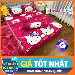 Combo 5 Món Hello Kitty Nơ Anh Đáng Yêu - Chăn Drap và Vỏ Gối Đủ kích thước