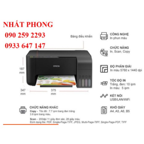 Máy in Epson EcoTank L3150 - In, Scan , Copy , Wifi | BigBuy360 - bigbuy360.vn