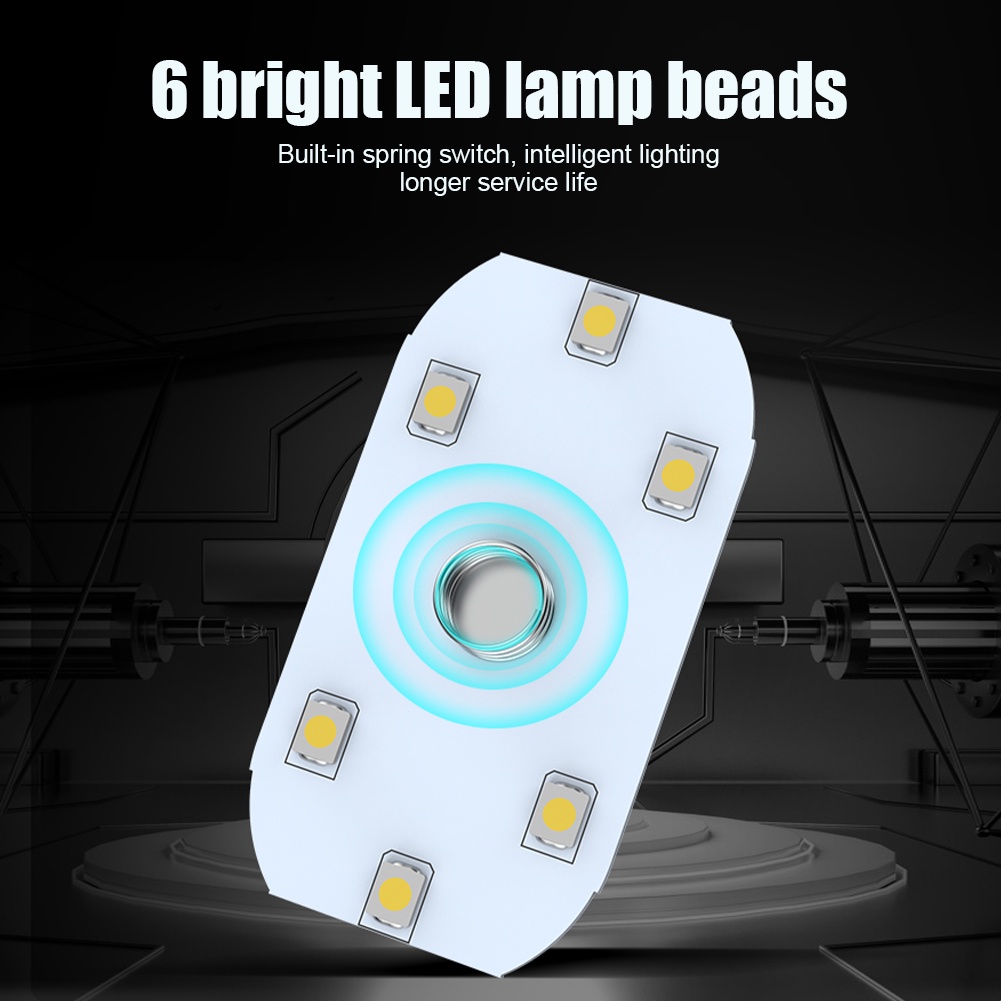 Đèn LED USB Không Dây Hít Nam Châm Gắn Trần Xe Hơi Có Thể Sạc Lại